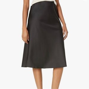 The Drop Maya Silky Slip Skirt black size large